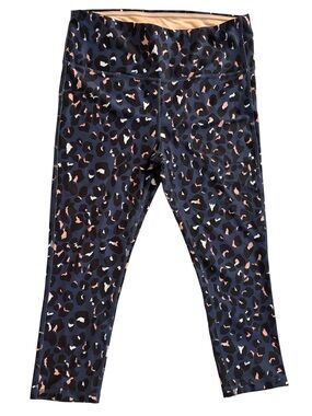 MARIKA Leggings Navy Crop Size Large 12-14